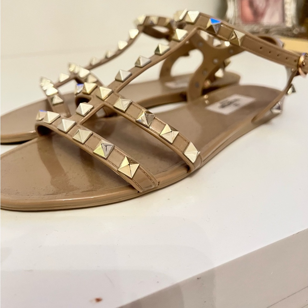 Valentino Rockstud Jelly Sandals